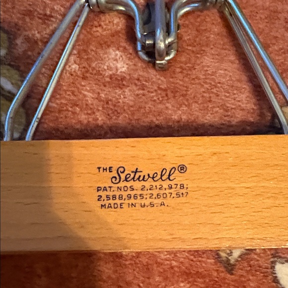 Vintage Setwell 4 Wooden Pant Hangers Set - Picture 2 of 7